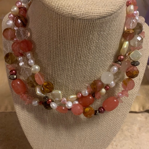 Mixed spring color necklace - Picture 3 of 7